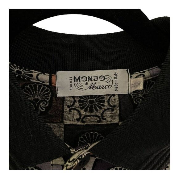 Mondo Di Marco Viscose Polo Shirt Size M/50 Made in Italy Retro 70's Vibe - Picture 3 of 8